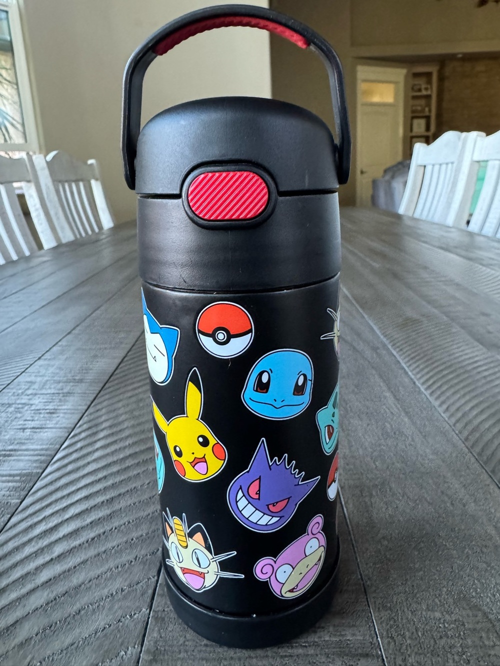 Pokémon FUNtainer Kids Water Bottle - Thermos 12-Ounce (NWT)